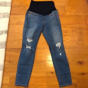 Gap true skinny maternity jeans (full panel)